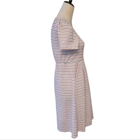 Draper James Red, White & Blue Striped Terry Knit Dress Size Small - Picture 3 of 5